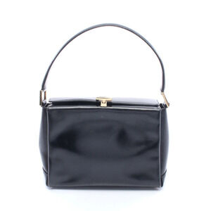 Gucci Leather Frame Shoulder Bag Black